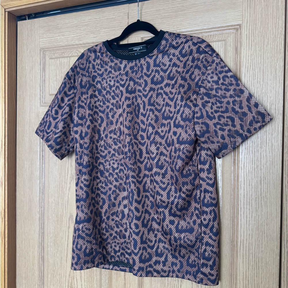 Forever 21 Black and Brown Patterned Shirt - Men’s S